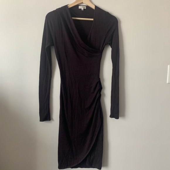Burgundy Aritzia Wilfred Free Dress, Size XS - Picture 1 of 9